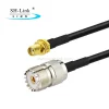 RG174 UHF female to SMA female coaxial cable